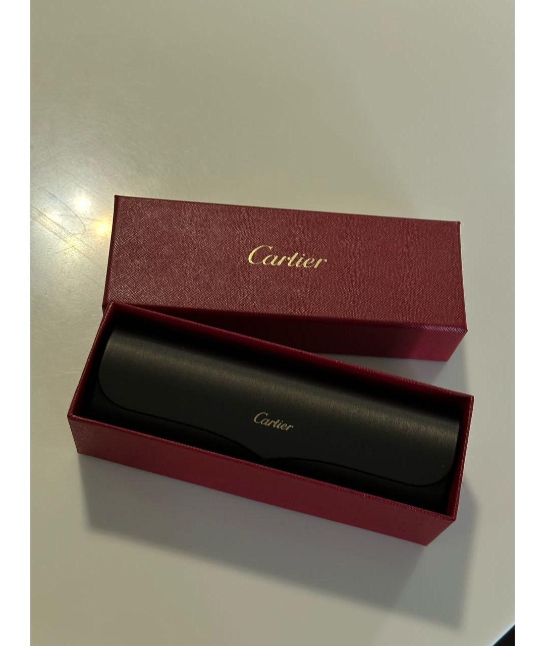 CARTIER Черные пластиковые солнцезащитные очки, фото 5