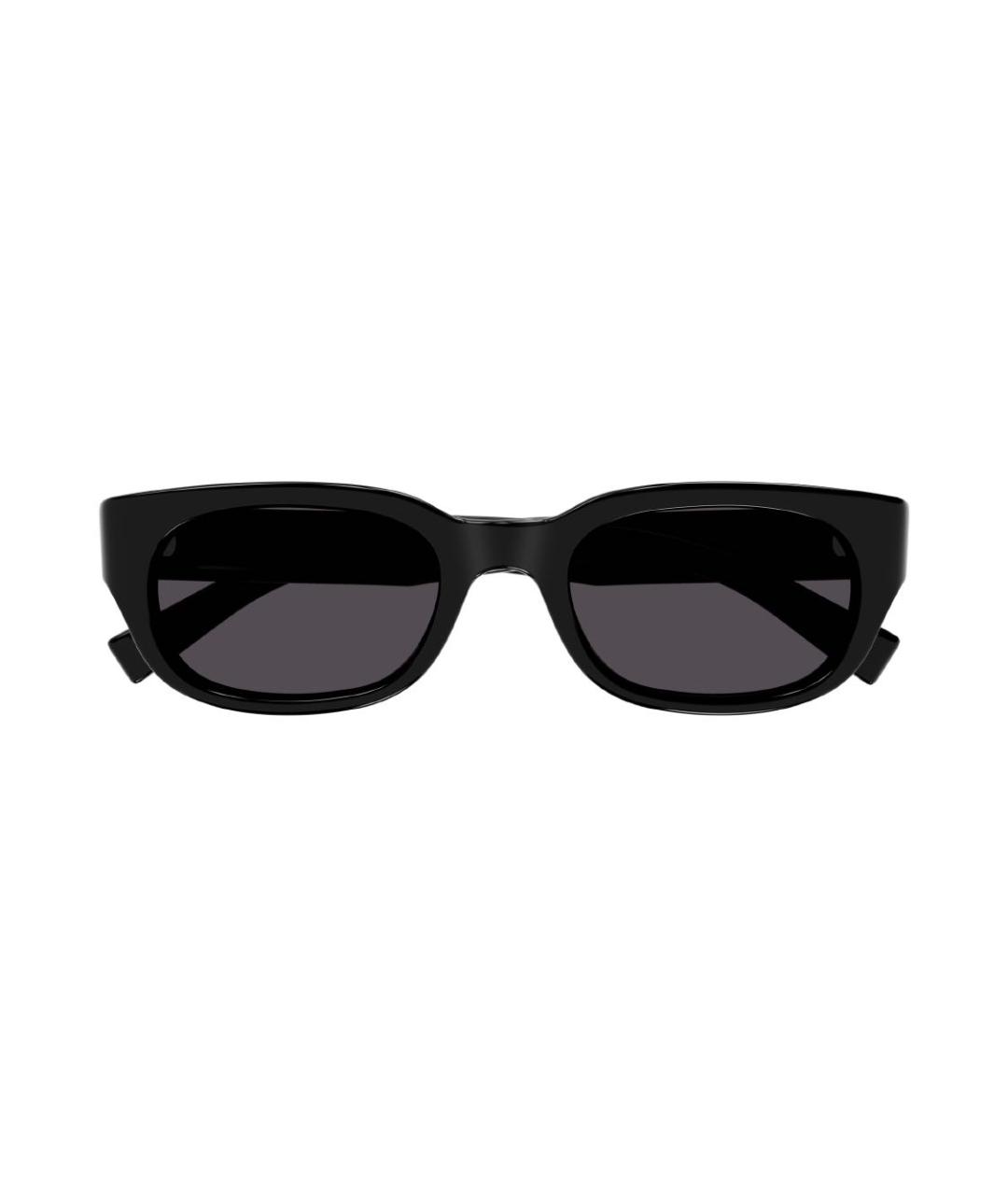 SAINT LAURENT Черные пластиковые солнцезащитные очки, фото 1