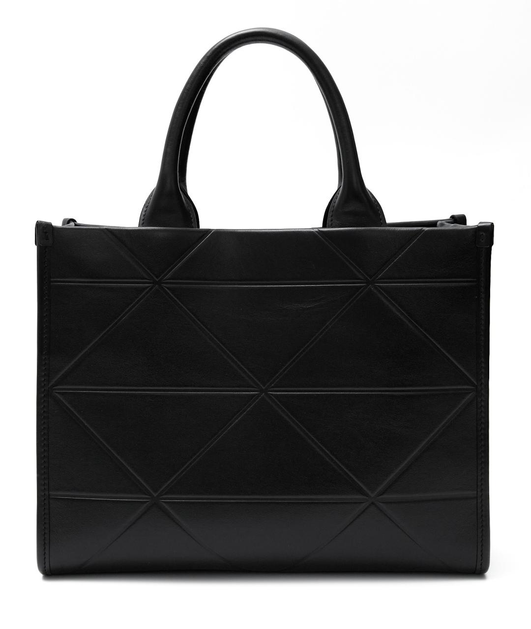 PRADA Черная кожаная сумка тоут, фото 3