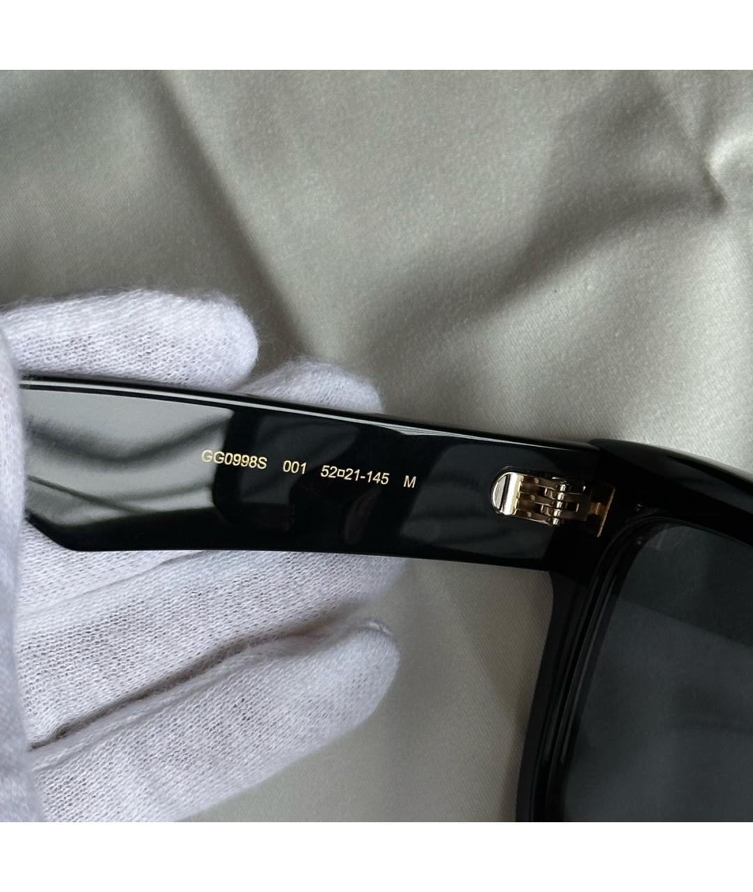 GUCCI Черные пластиковые солнцезащитные очки, фото 6