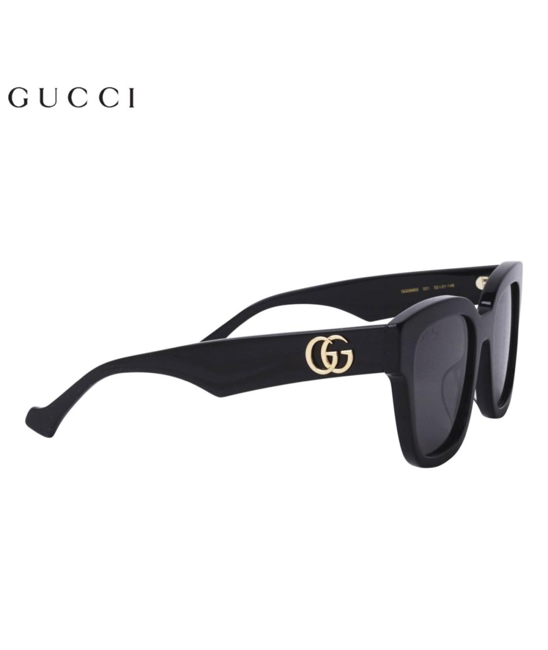 GUCCI Черные пластиковые солнцезащитные очки, фото 8