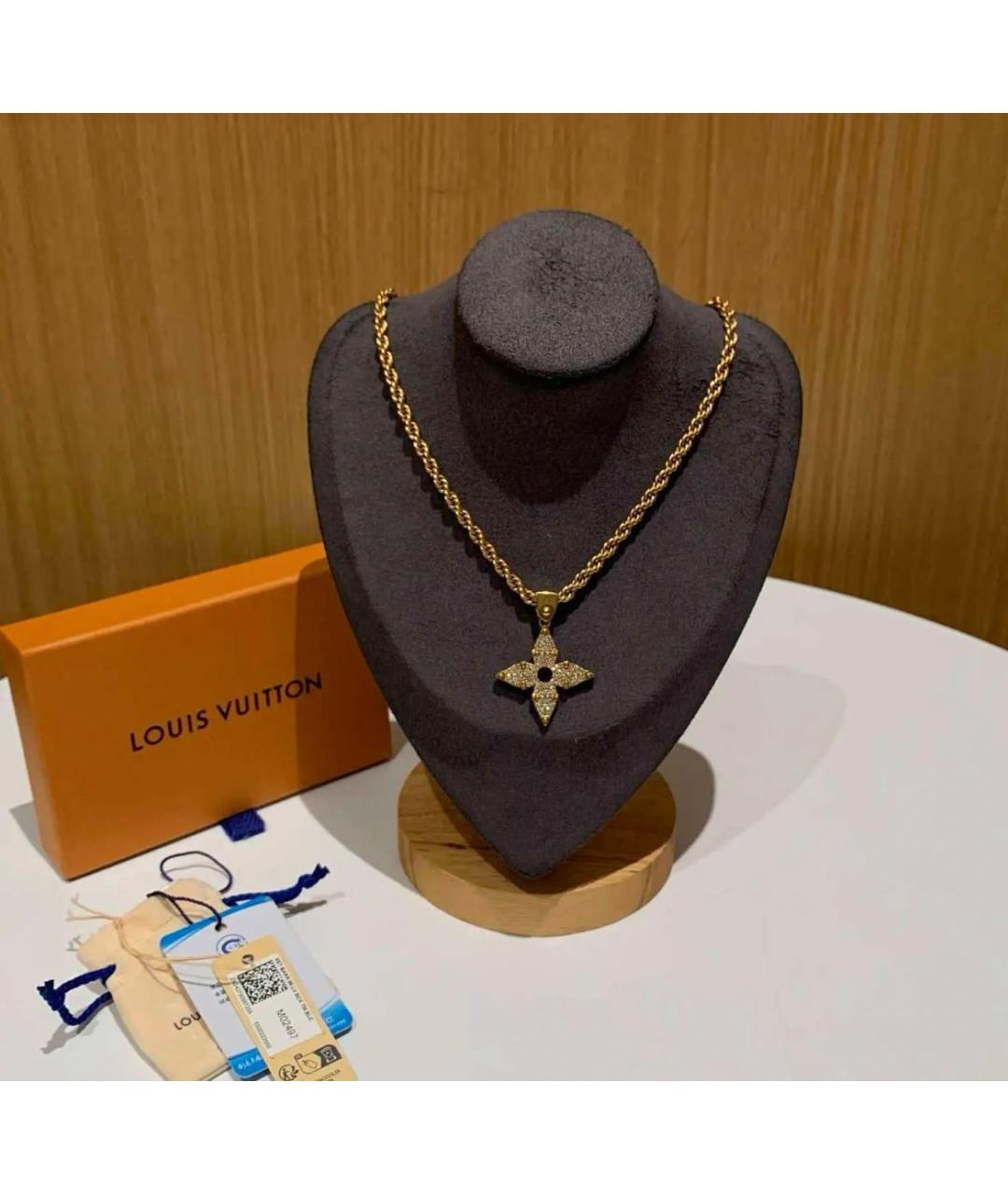 LOUIS VUITTON Золотая металлическая подвеска, фото 2