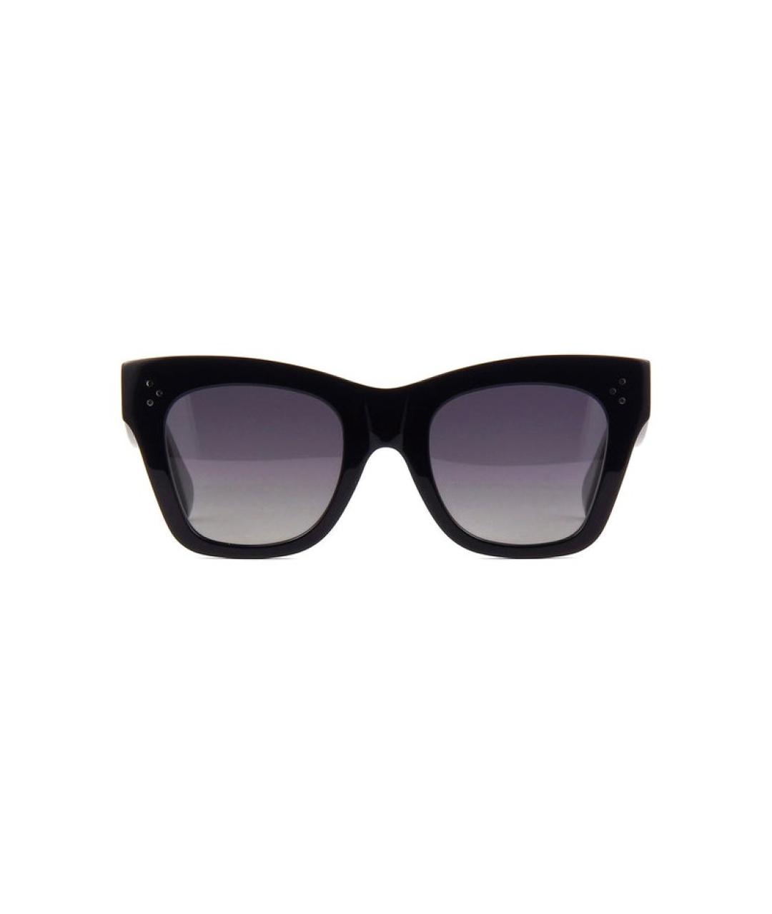 CELINE Черные пластиковые солнцезащитные очки, фото 2