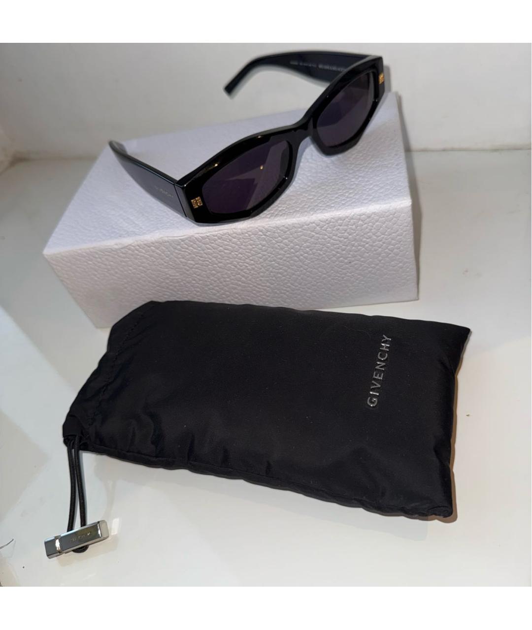 GIVENCHY Черные пластиковые солнцезащитные очки, фото 8