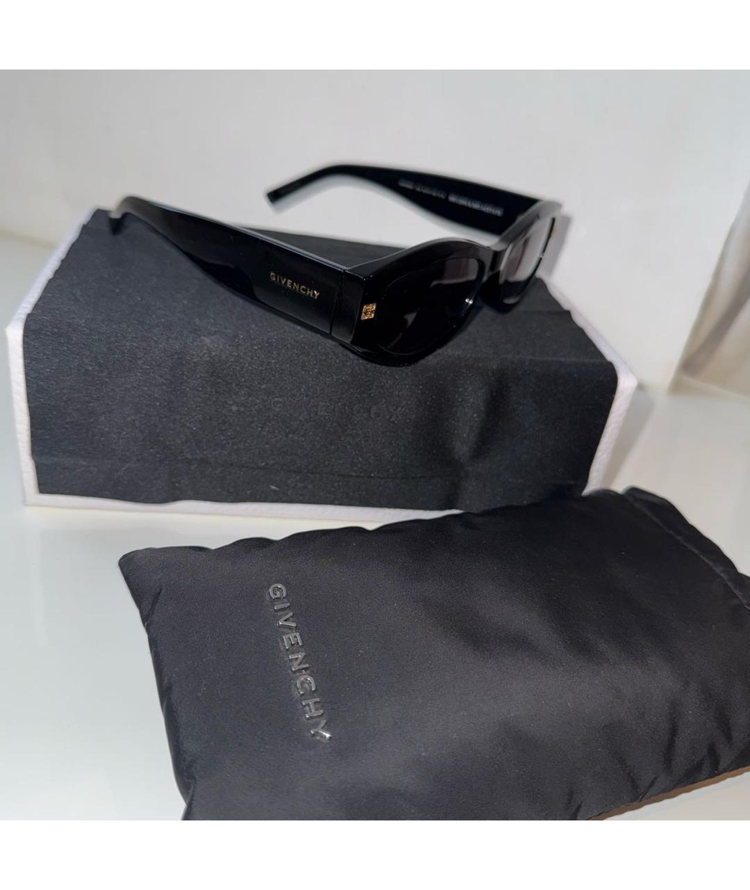 GIVENCHY Черные пластиковые солнцезащитные очки, фото 5