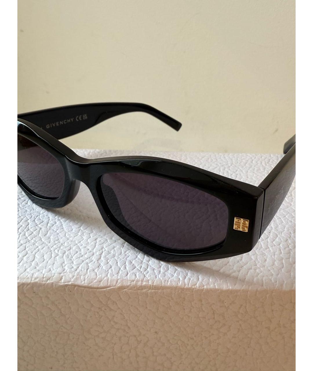 GIVENCHY Черные пластиковые солнцезащитные очки, фото 2