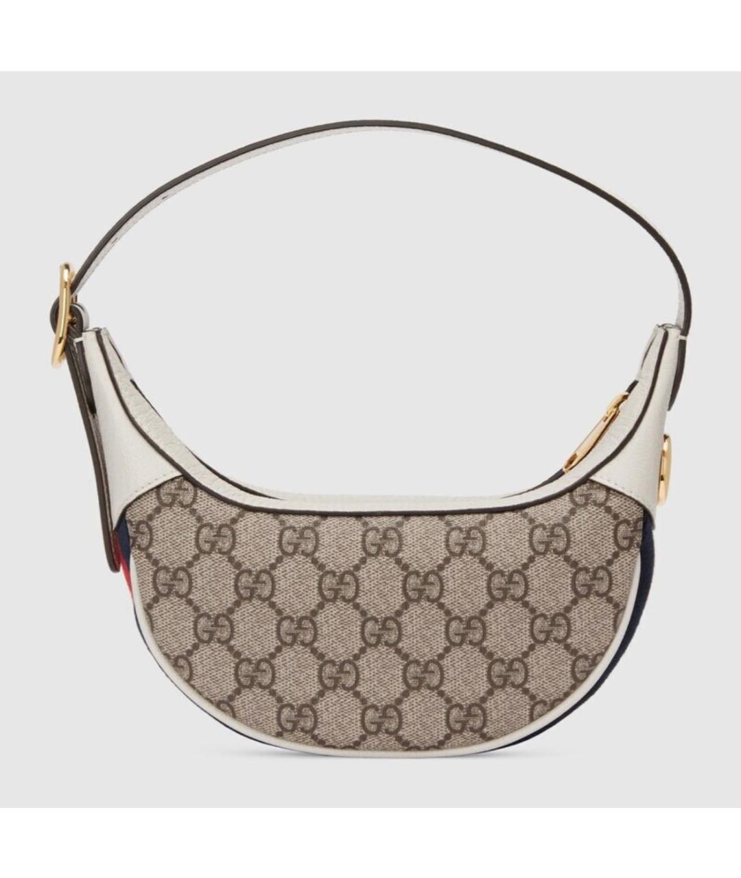 GUCCI Белая кожаная сумка с короткими ручками, фото 8