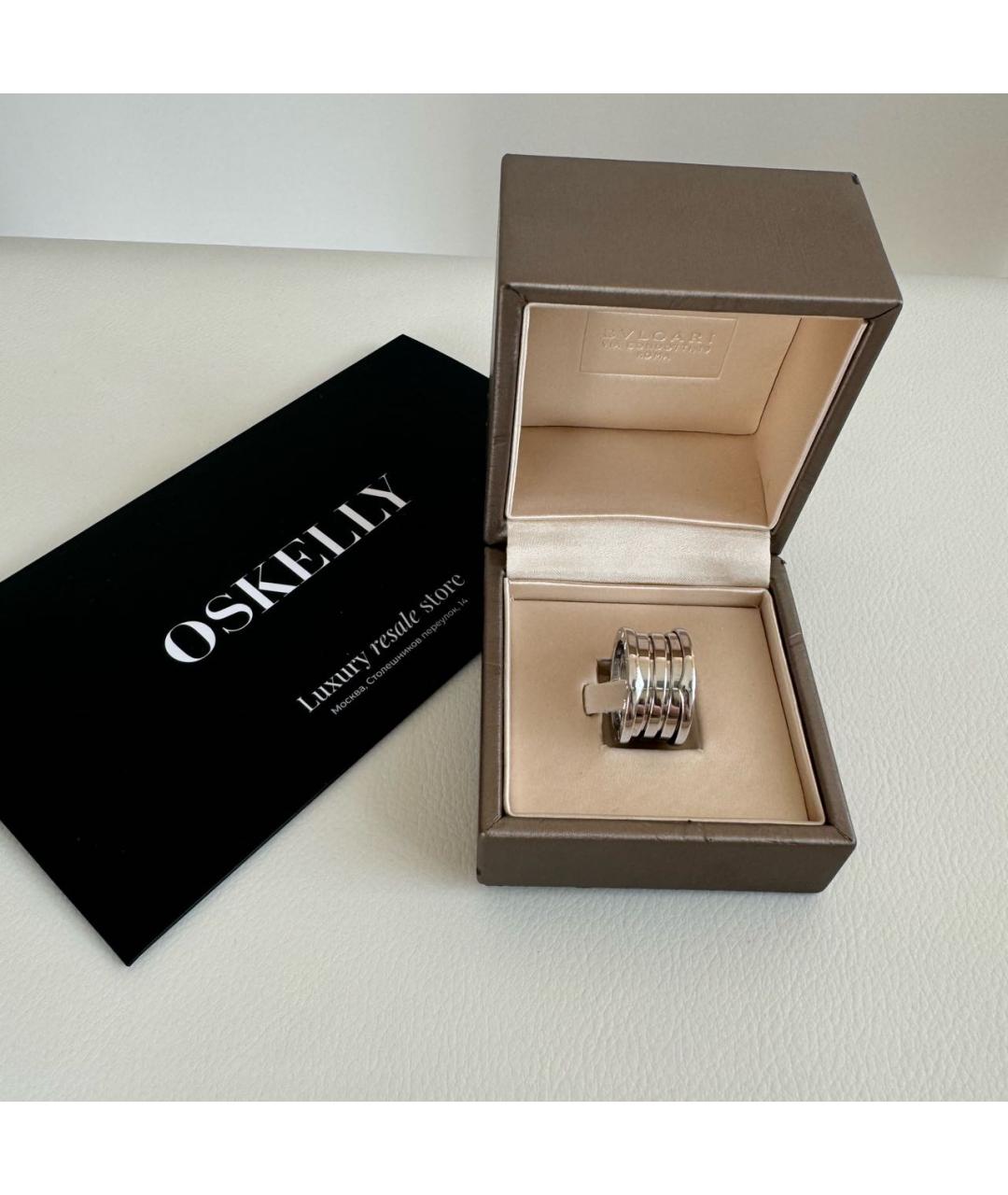 BVLGARI Серебряное кольцо из белого золота, фото 5