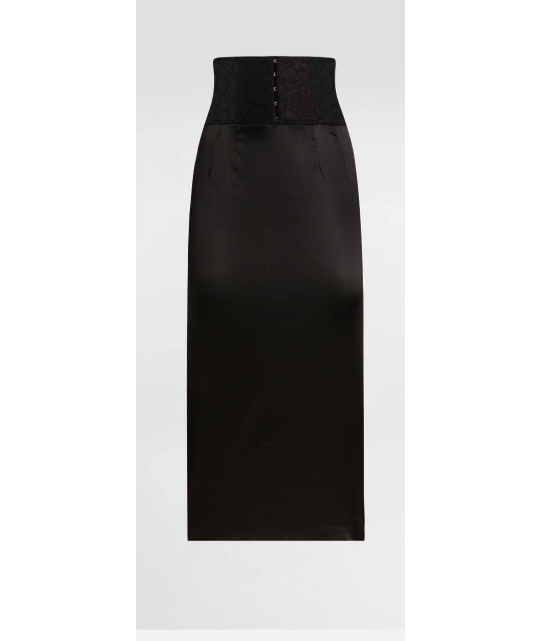 DOLCE&GABBANA Черная юбка миди, фото 7