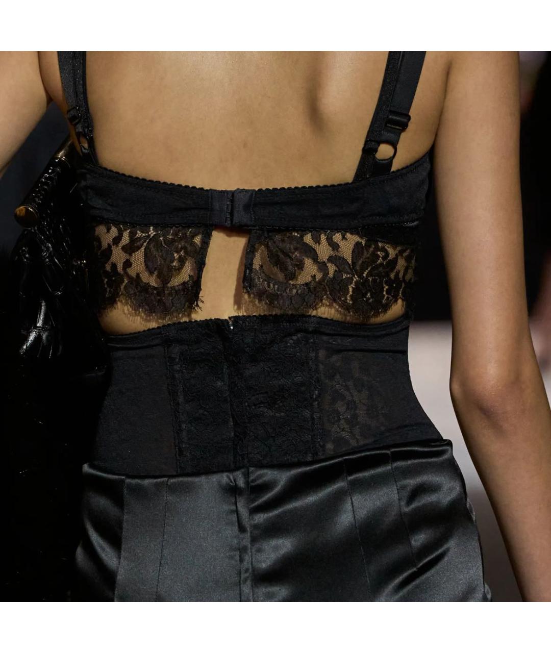 DOLCE&GABBANA Черная юбка миди, фото 6