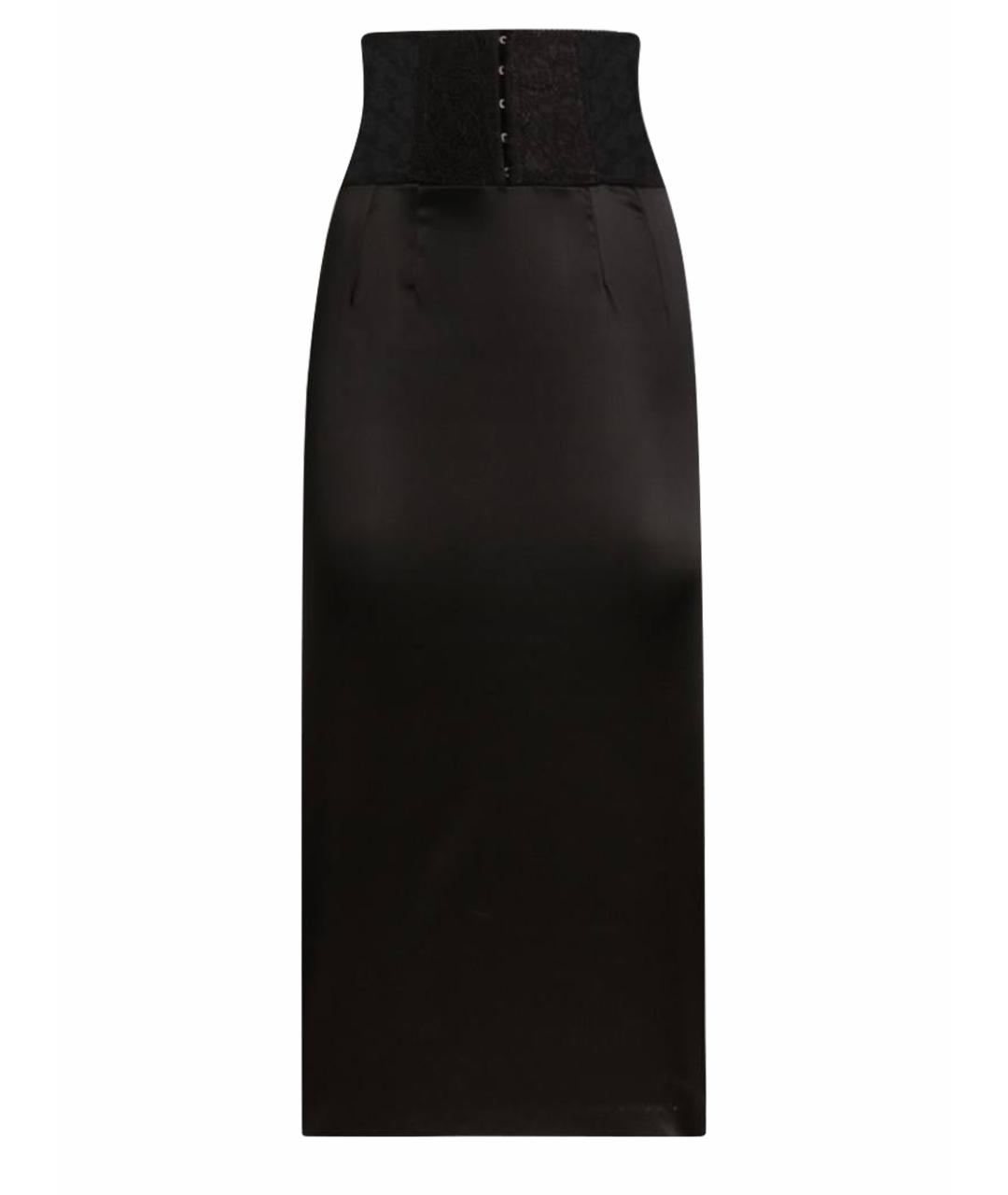 DOLCE&GABBANA Черная юбка миди, фото 1