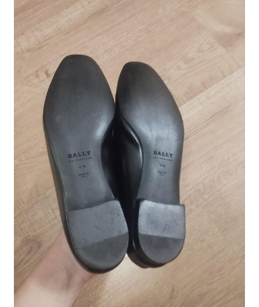 BALLY Черные кожаные туфли, фото 4