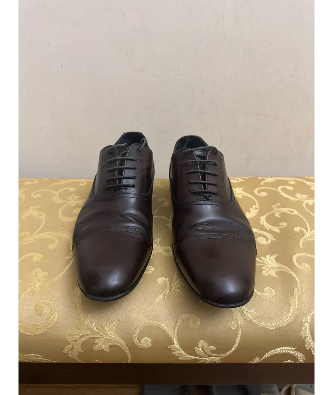 PAUL SMITH Коричневые кожаные туфли, фото 2