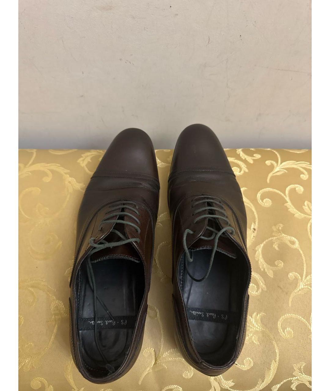 PAUL SMITH Коричневые кожаные туфли, фото 3