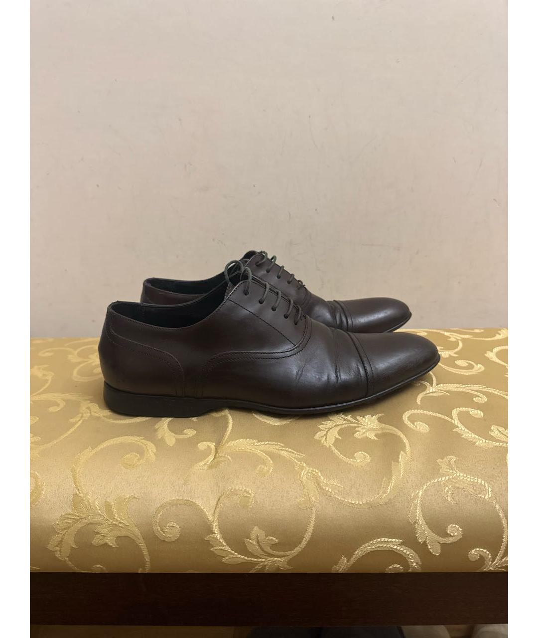 PAUL SMITH Коричневые кожаные туфли, фото 5