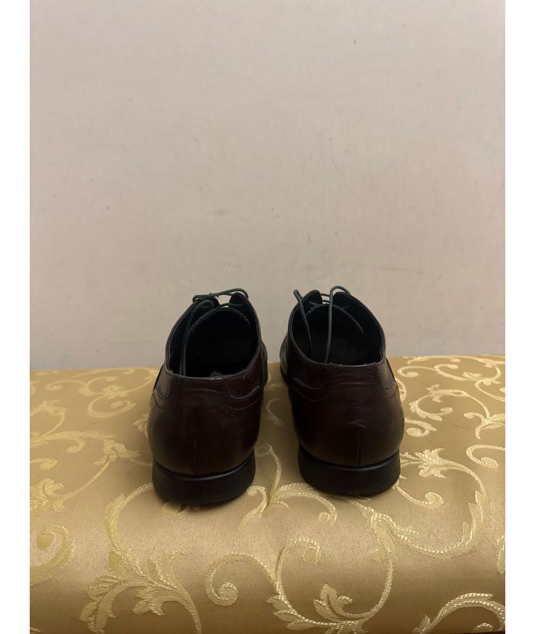 PAUL SMITH Коричневые кожаные туфли, фото 4