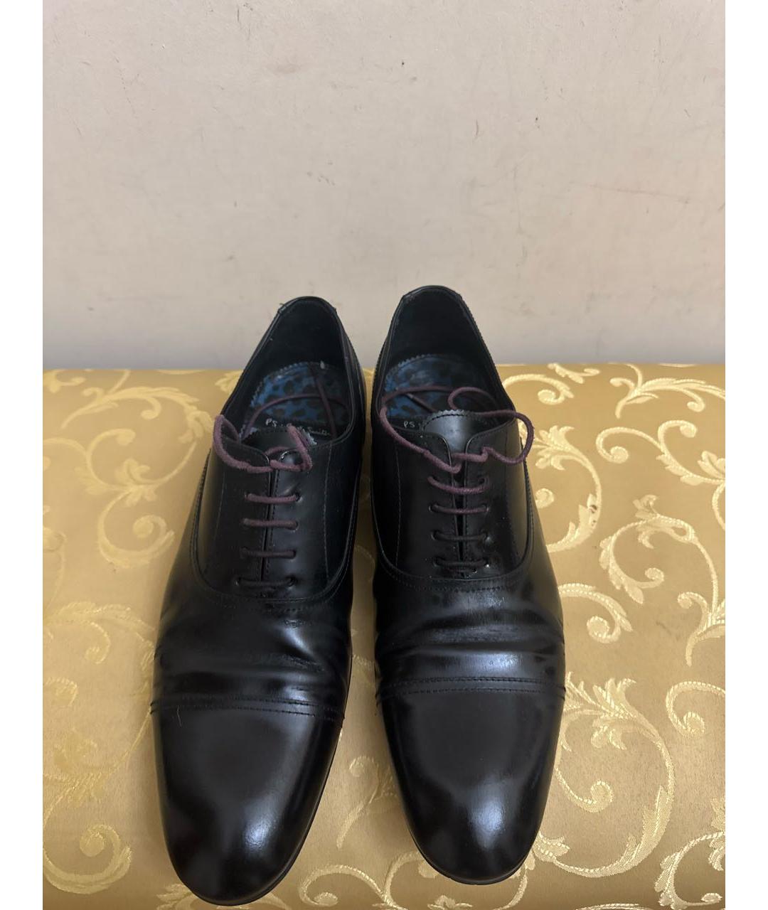PAUL SMITH Черные кожаные туфли, фото 2