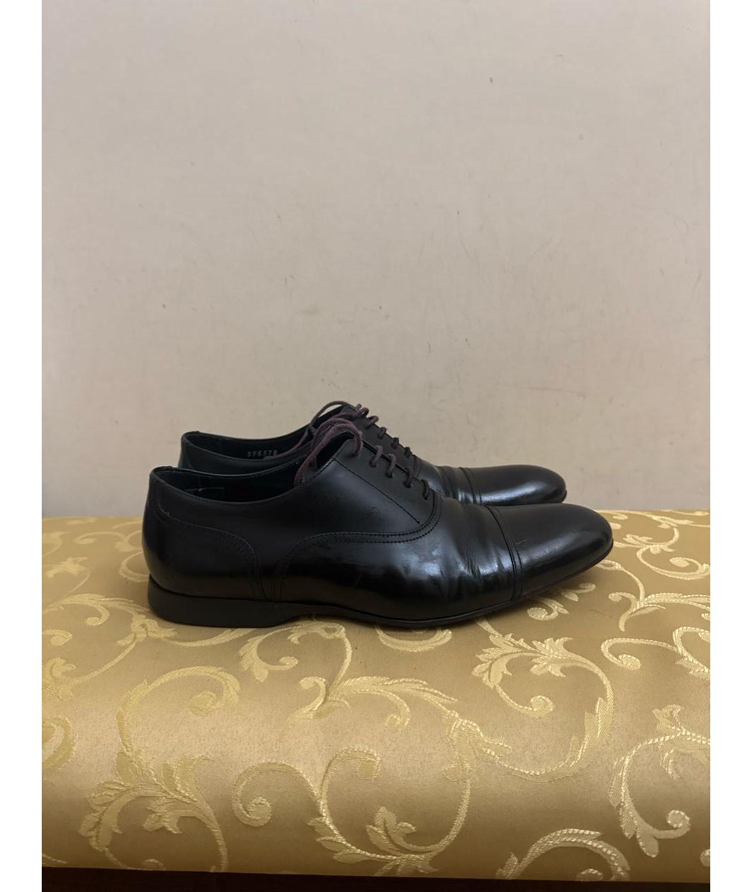 PAUL SMITH Черные кожаные туфли, фото 5