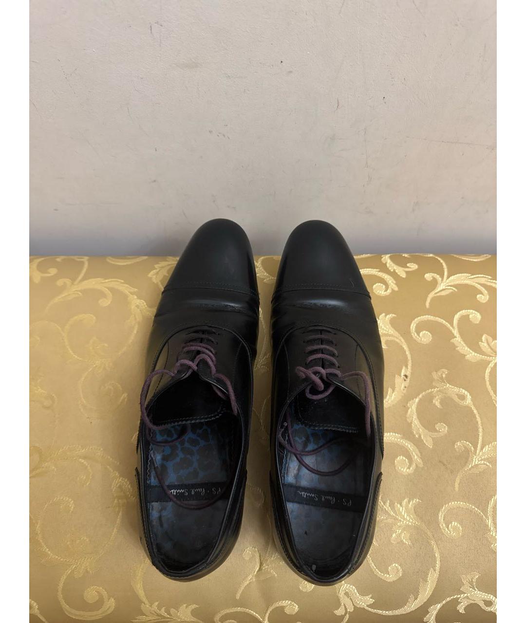 PAUL SMITH Черные кожаные туфли, фото 3