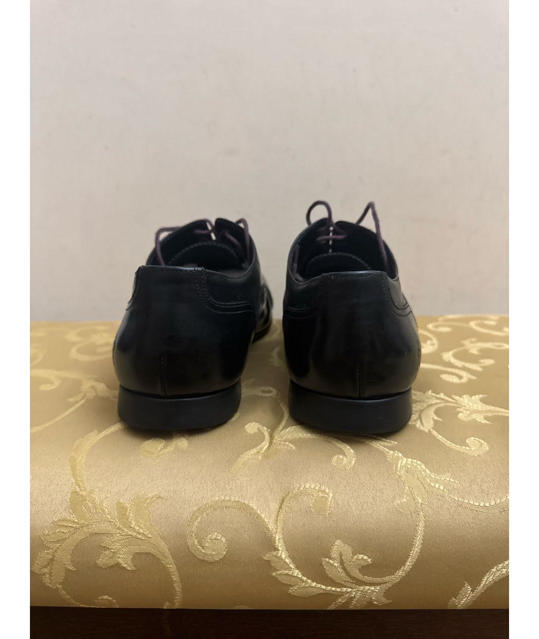 PAUL SMITH Черные кожаные туфли, фото 4