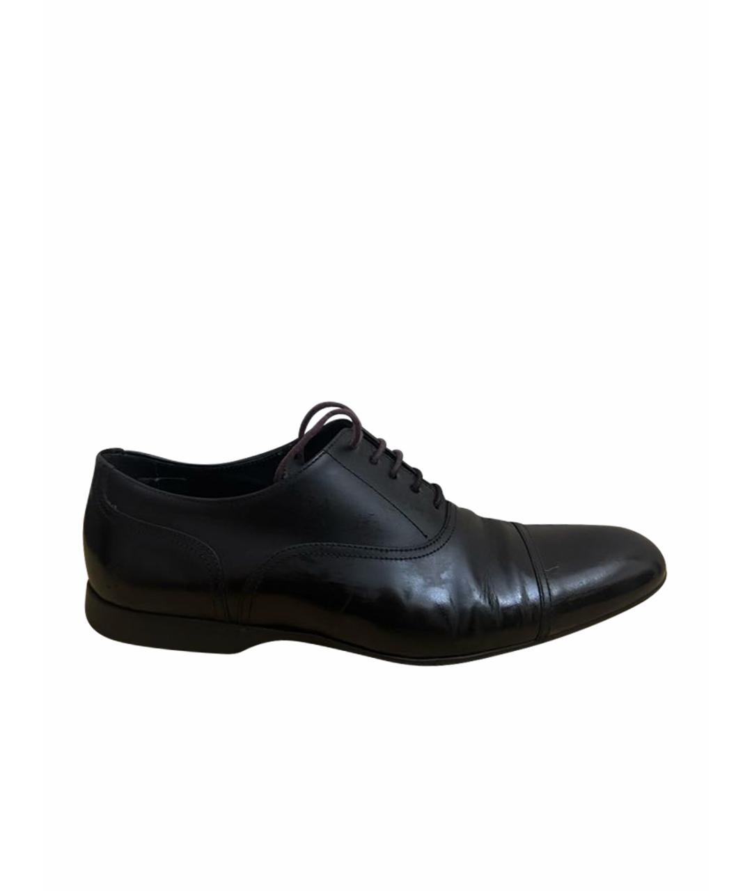 PAUL SMITH Черные кожаные туфли, фото 1