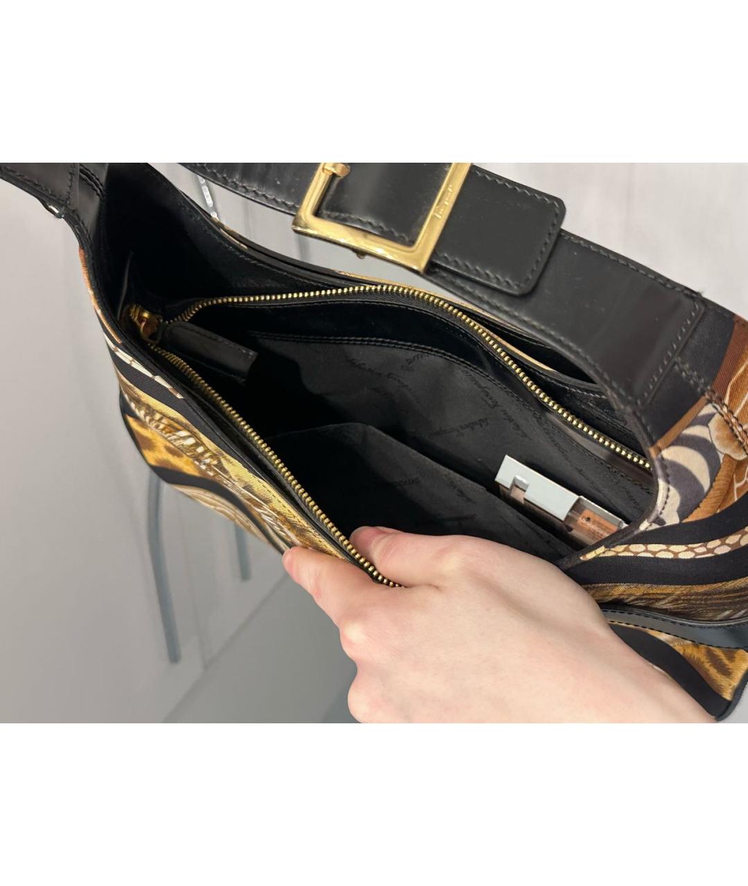 FERRAGAMO Мульти кожаная сумка с короткими ручками, фото 6