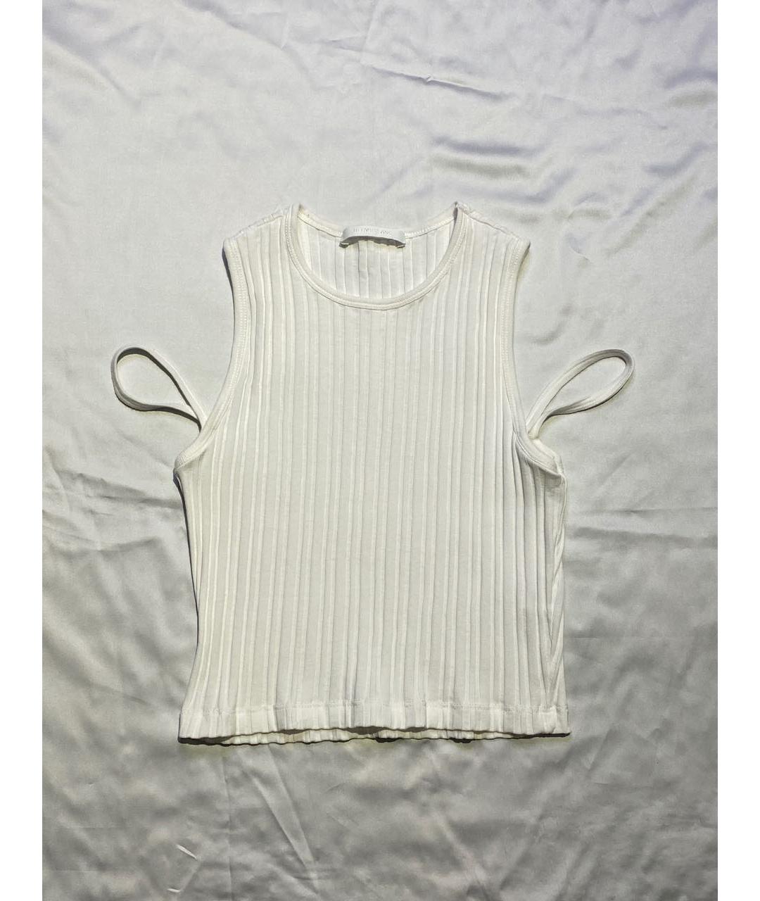 HELMUT LANG Белая хлопковая майка, фото 9