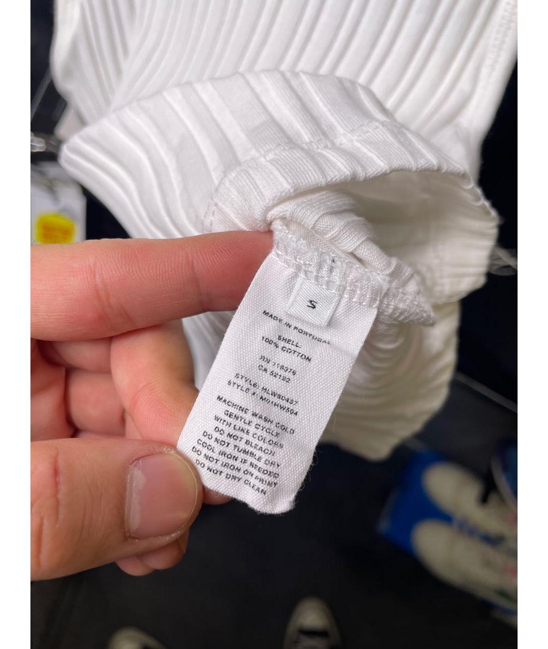 HELMUT LANG Белая хлопковая майка, фото 7