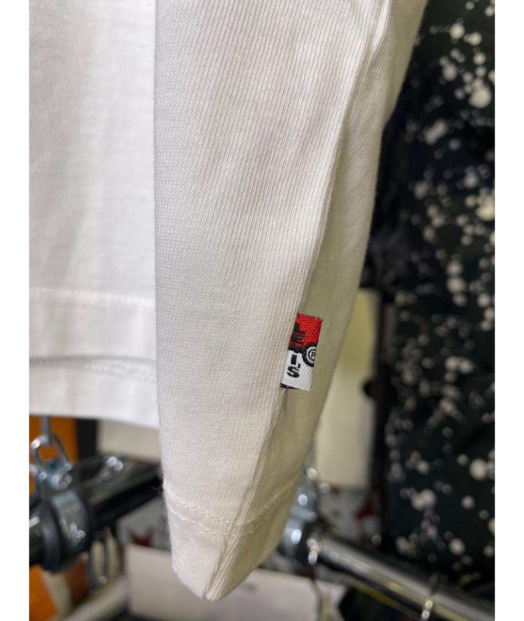 LEVI'S Белая хлопковая футболка, фото 4