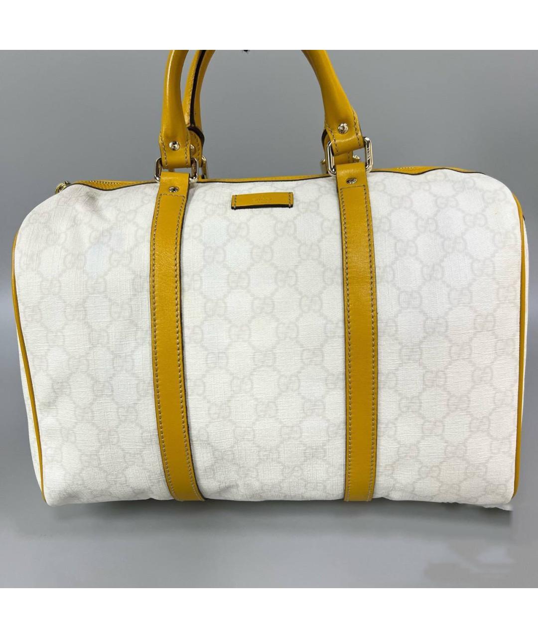 GUCCI Белая кожаная сумка с короткими ручками, фото 9