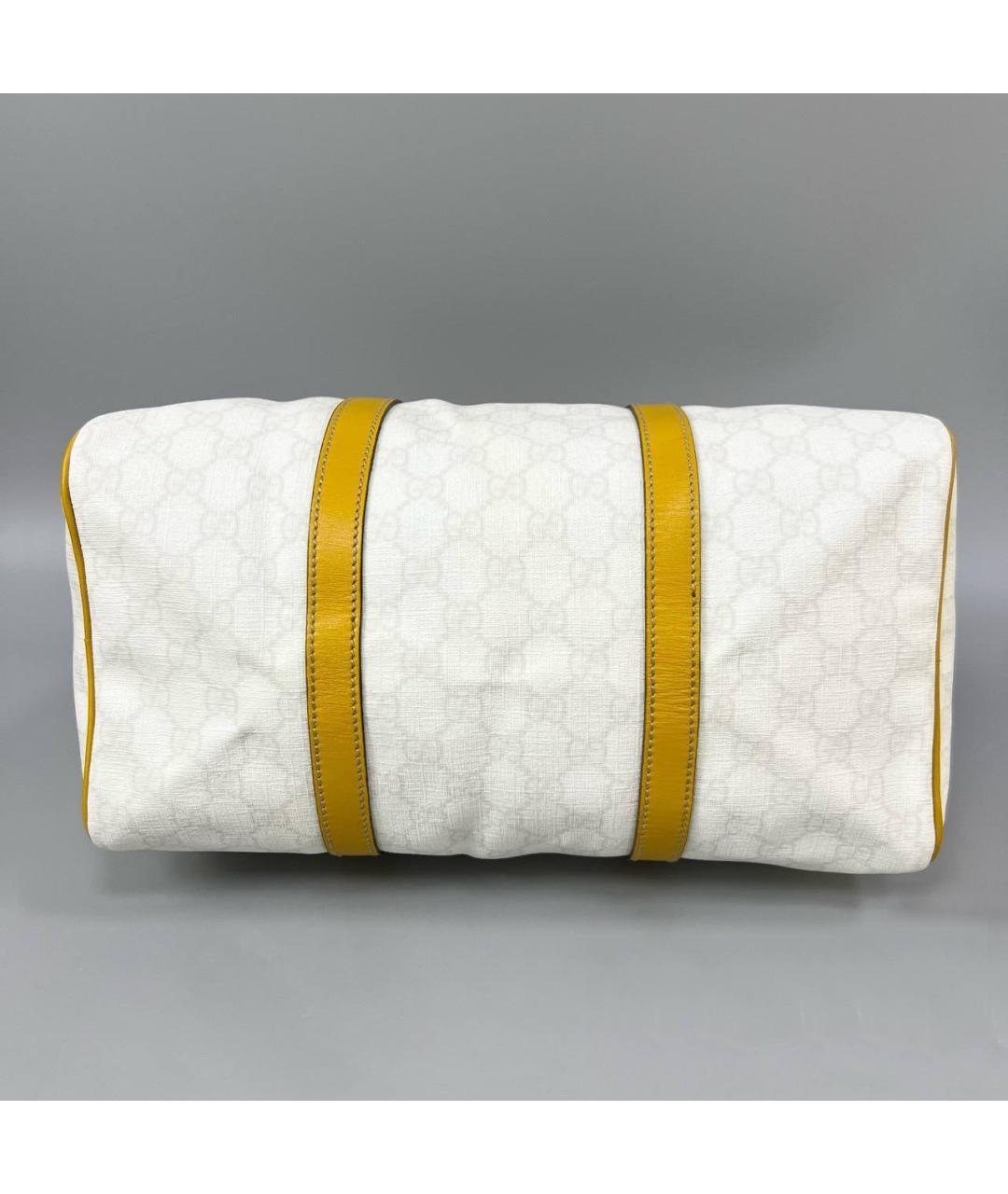 GUCCI Белая кожаная сумка с короткими ручками, фото 8