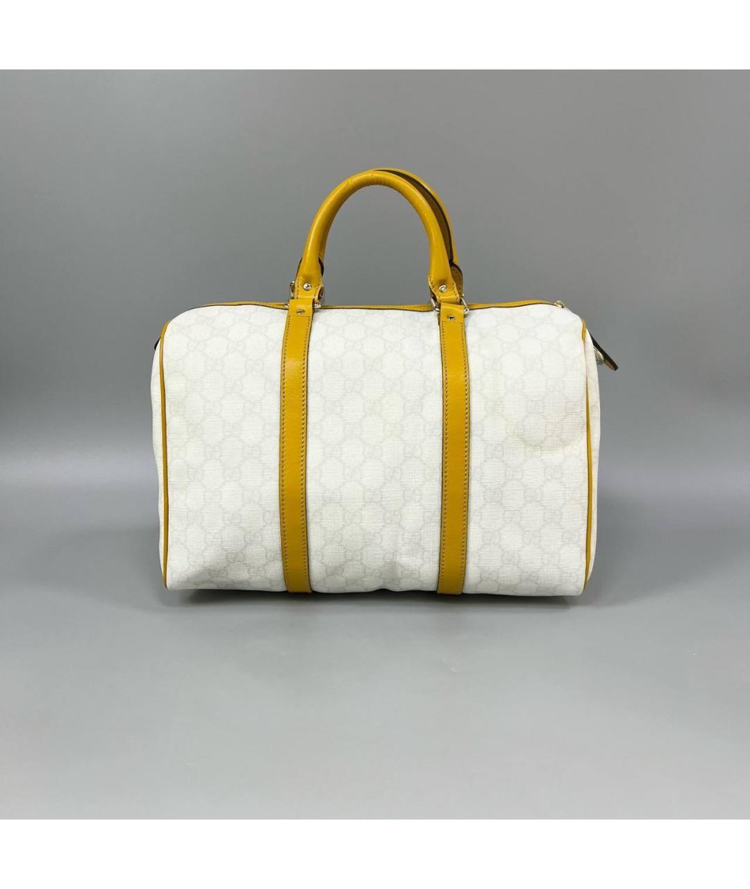 GUCCI Белая кожаная сумка с короткими ручками, фото 7