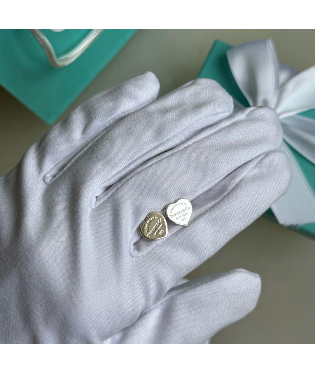 TIFFANY&CO Серебряные серебряные серьги, фото 3
