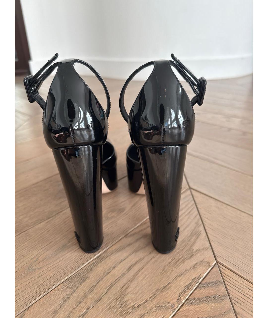 MIU MIU Черные туфли из лакированной кожи, фото 4