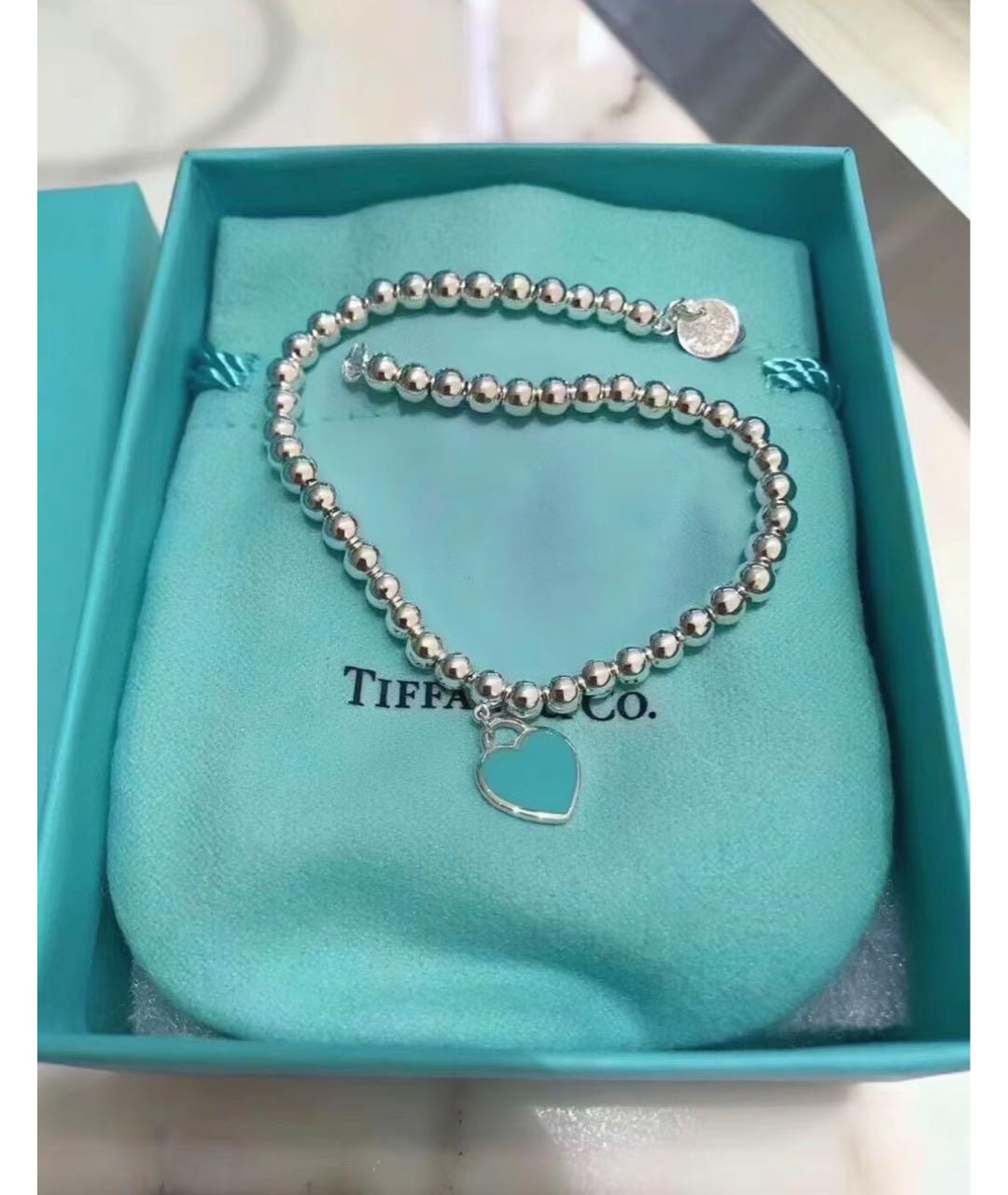 TIFFANY&CO Бирюзовый серебряный браслет, фото 5