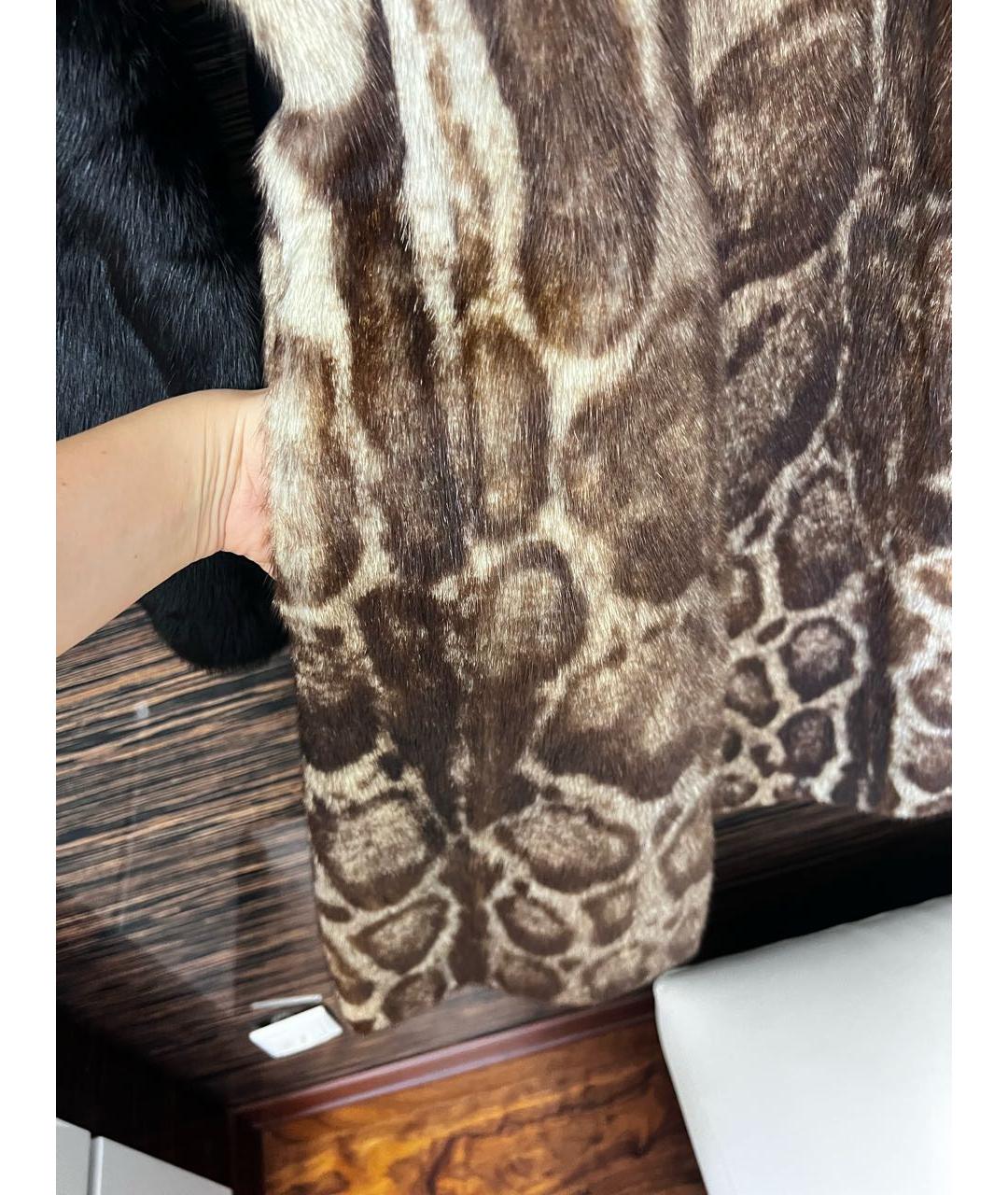 GUCCI Черная меховая шуба, фото 3