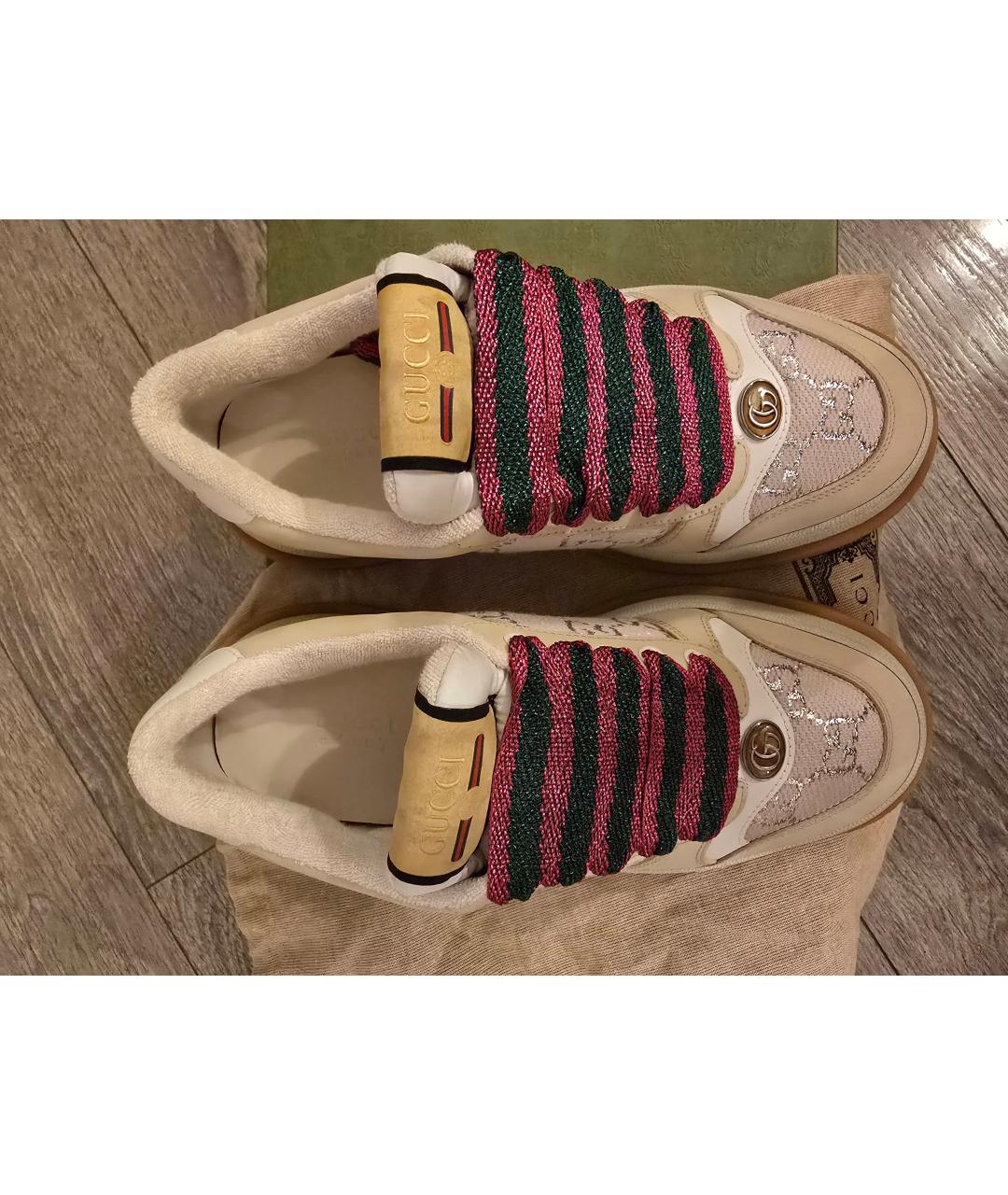 GUCCI Бежевые кроссовки, фото 3