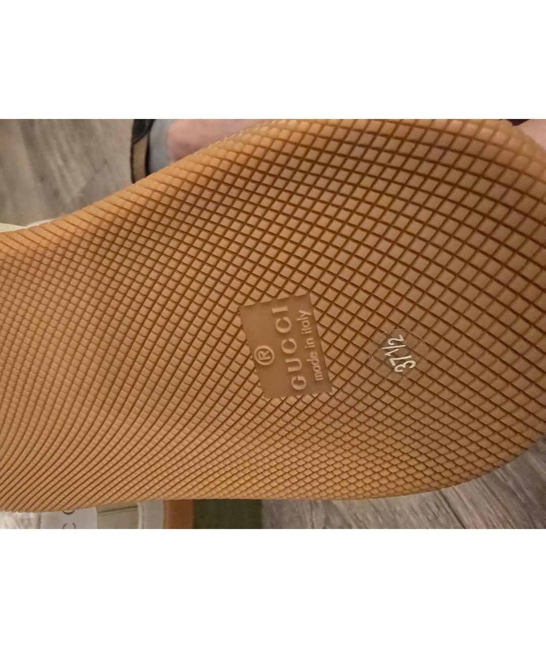 GUCCI Бежевые кроссовки, фото 5