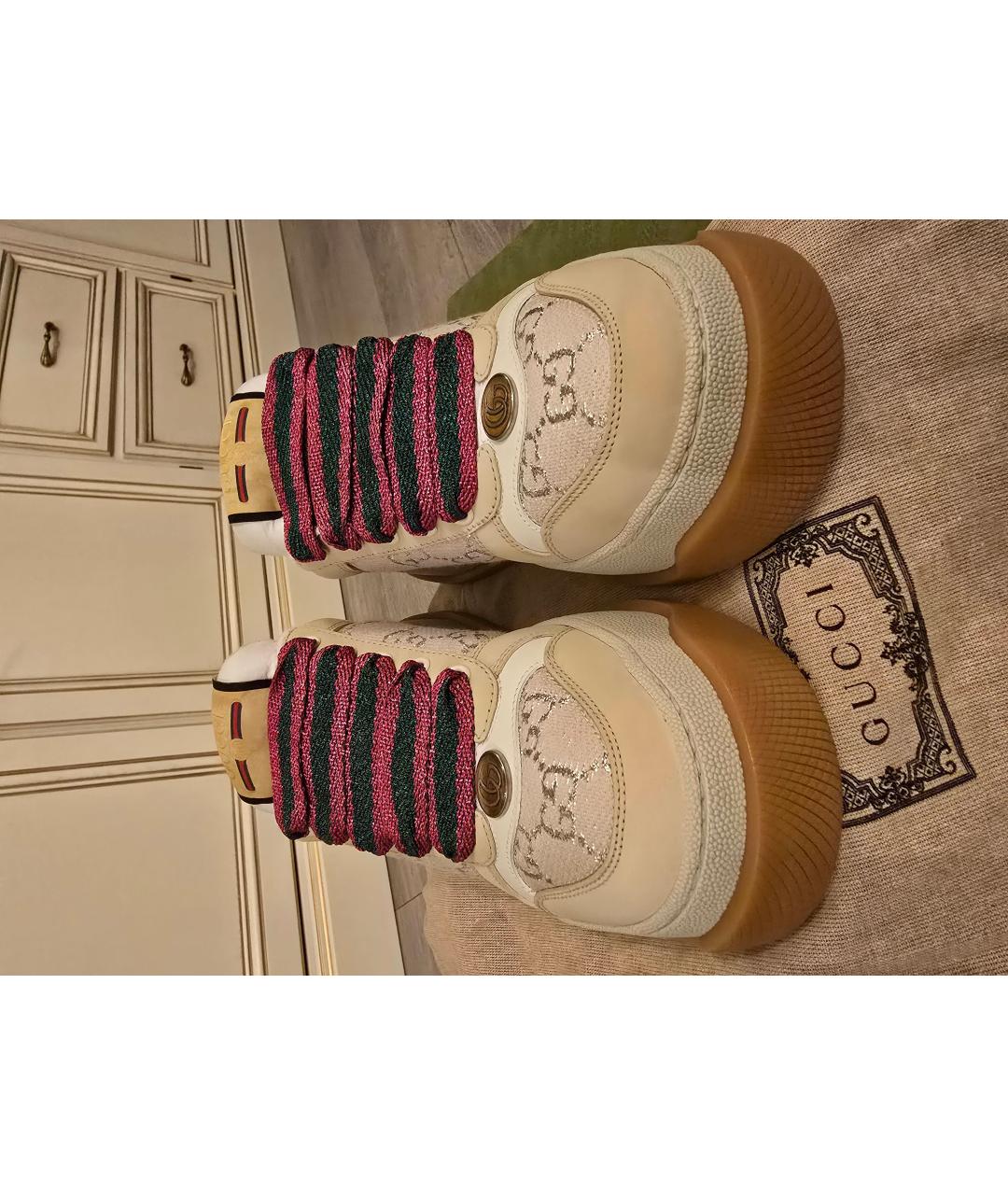 GUCCI Бежевые кроссовки, фото 2