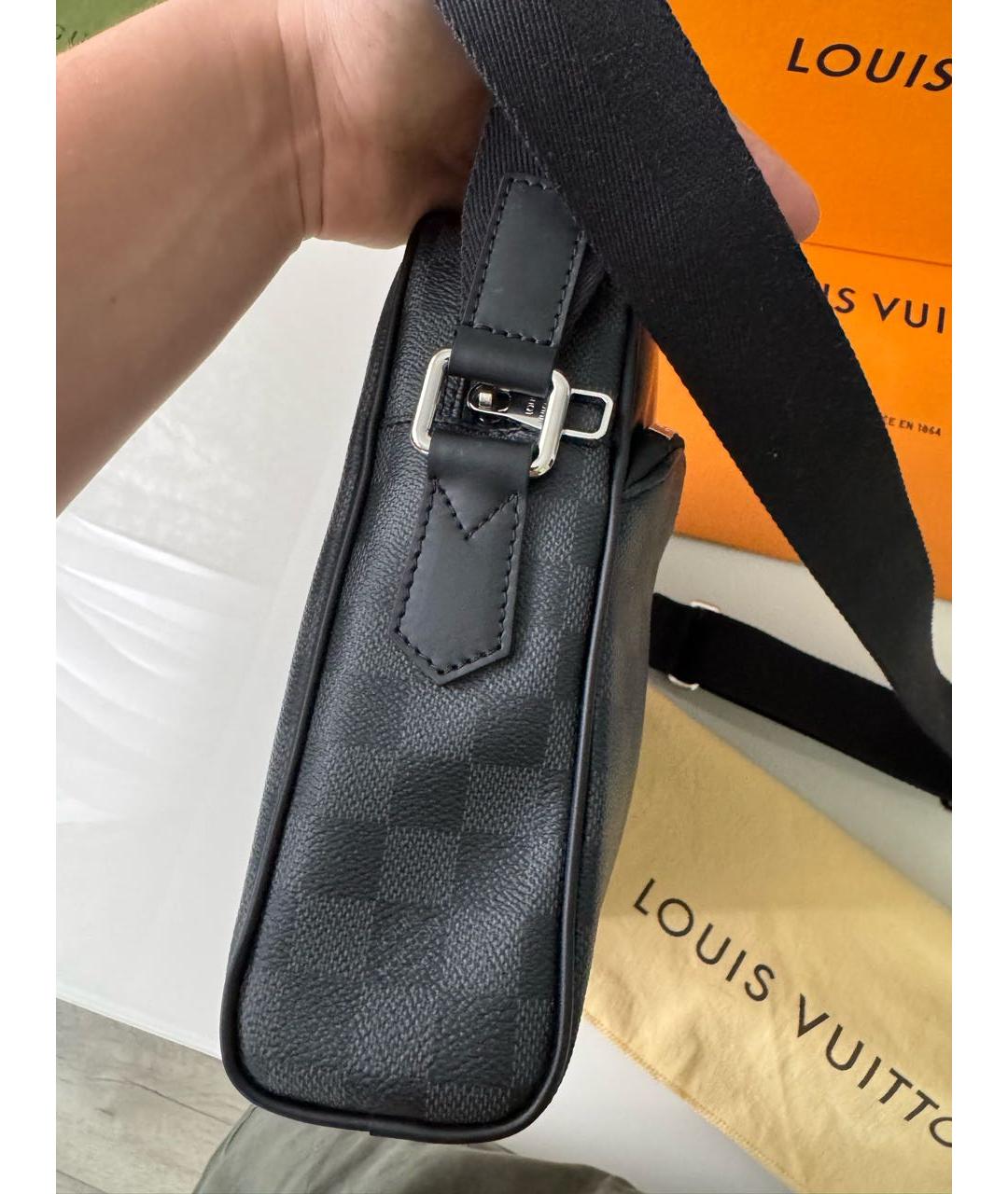 LOUIS VUITTON Черная сумка на плечо, фото 6