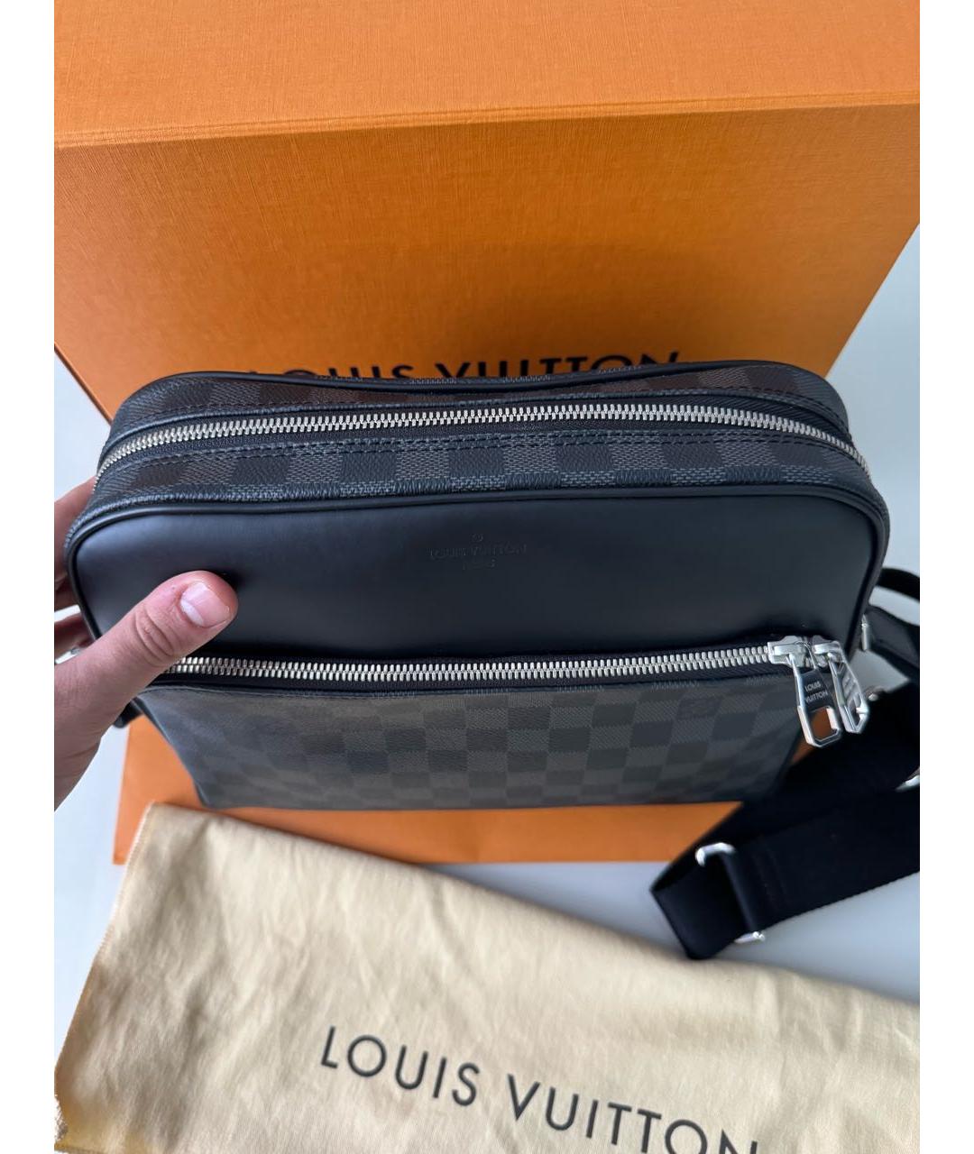 LOUIS VUITTON Черная сумка на плечо, фото 3