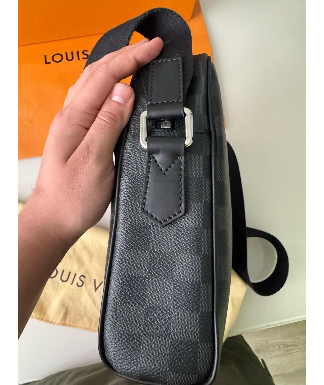 LOUIS VUITTON Черная сумка на плечо, фото 5