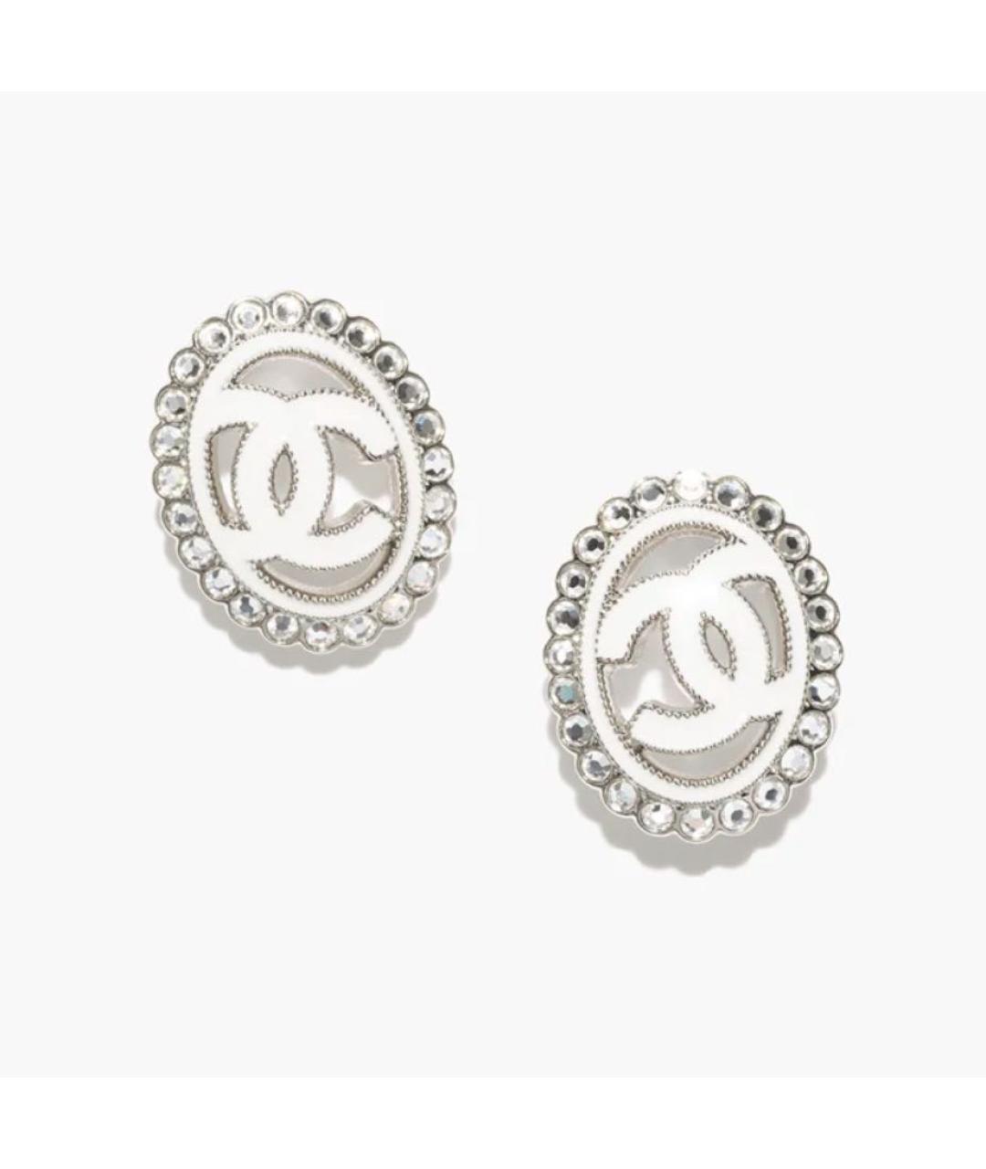CHANEL Серебряные металлические серьги, фото 5