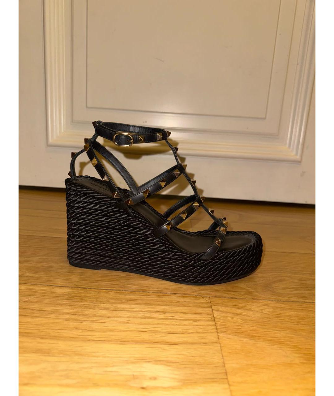 VALENTINO Черные босоножки, фото 3