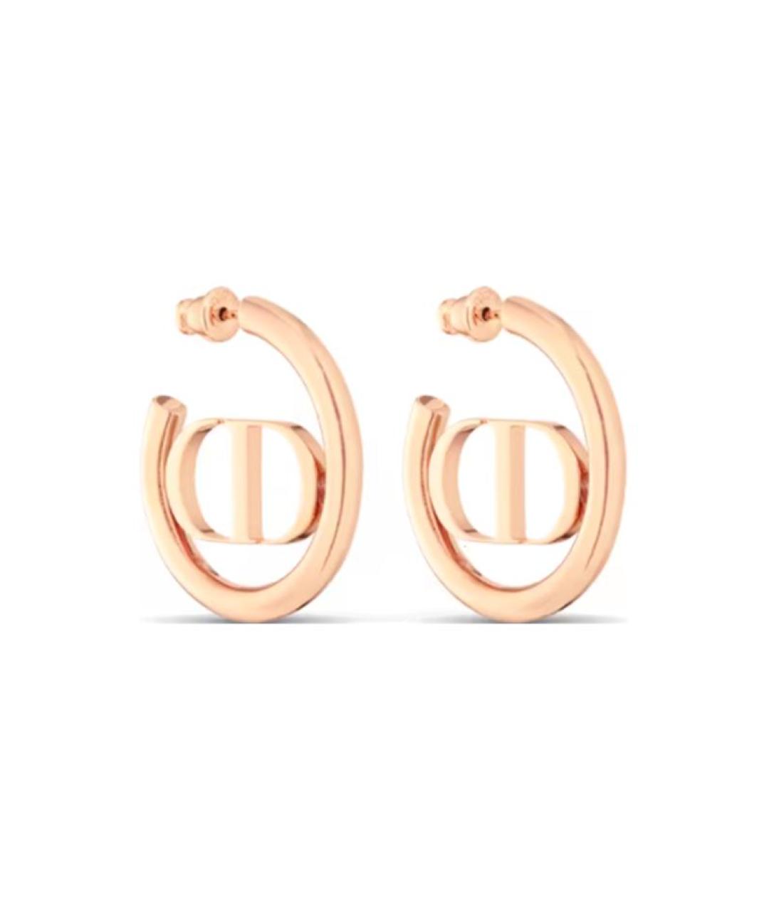 CHRISTIAN DIOR Золотые металлические серьги, фото 1