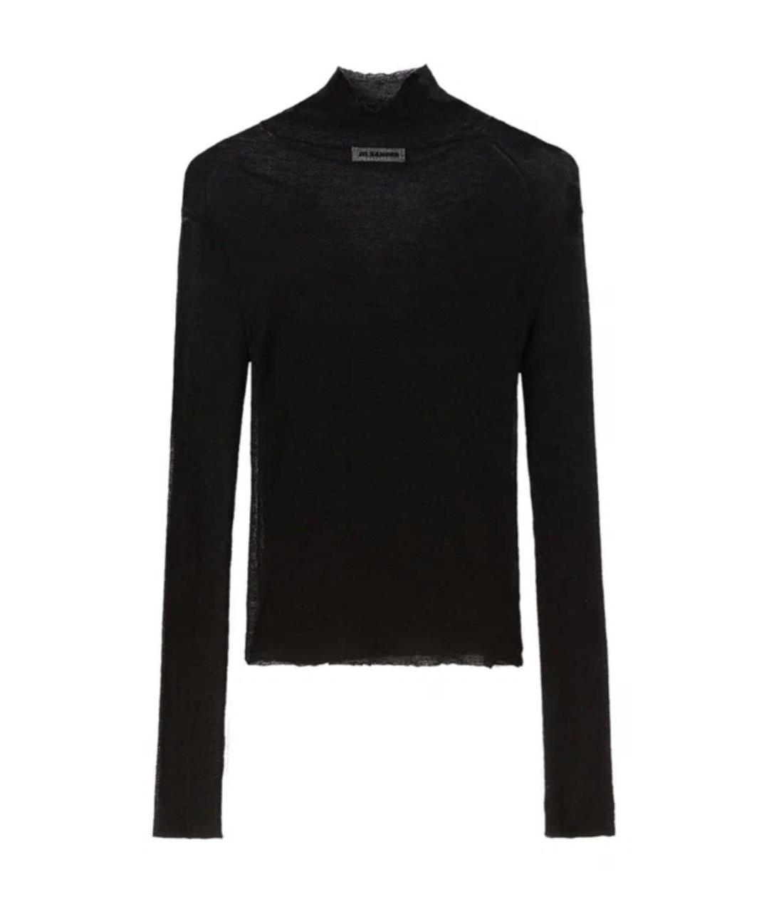 JIL SANDER Черная шерстяная водолазка, фото 1