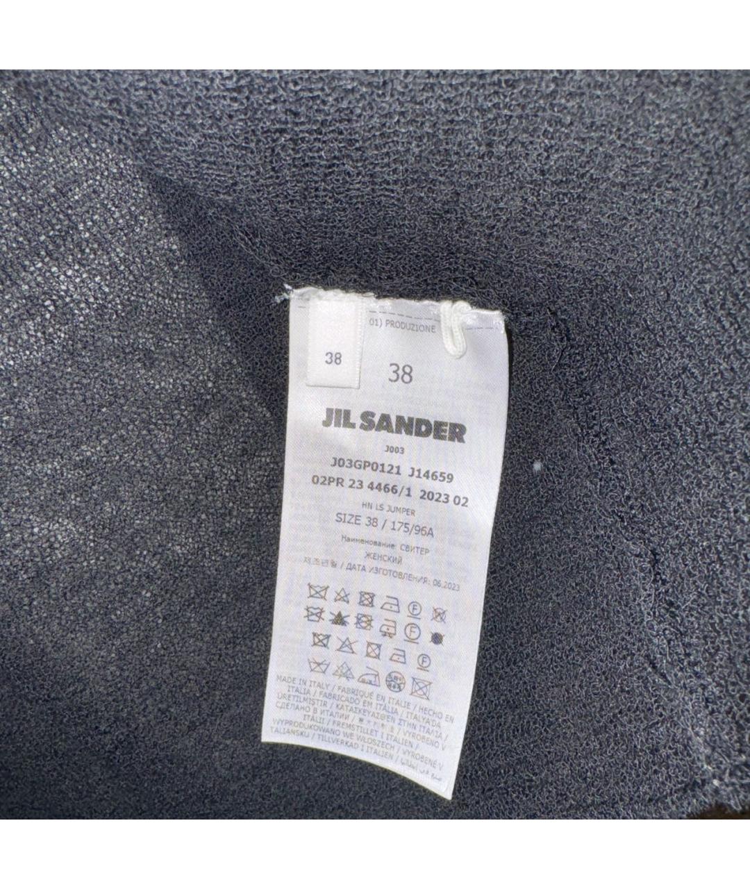 JIL SANDER Черная шерстяная водолазка, фото 4