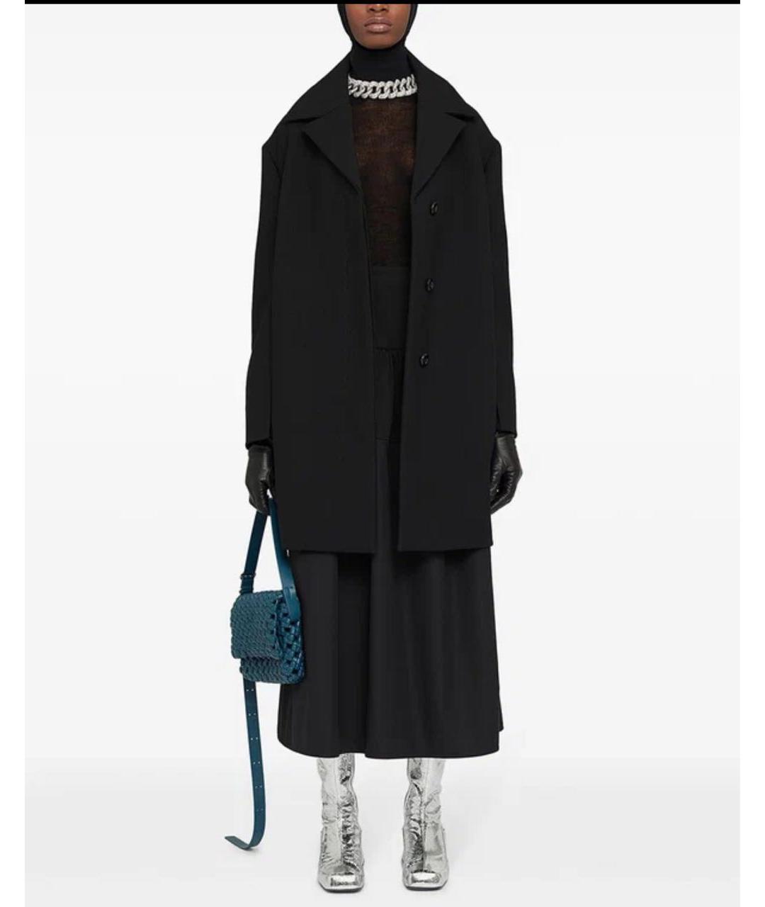 JIL SANDER Черная шерстяная водолазка, фото 5