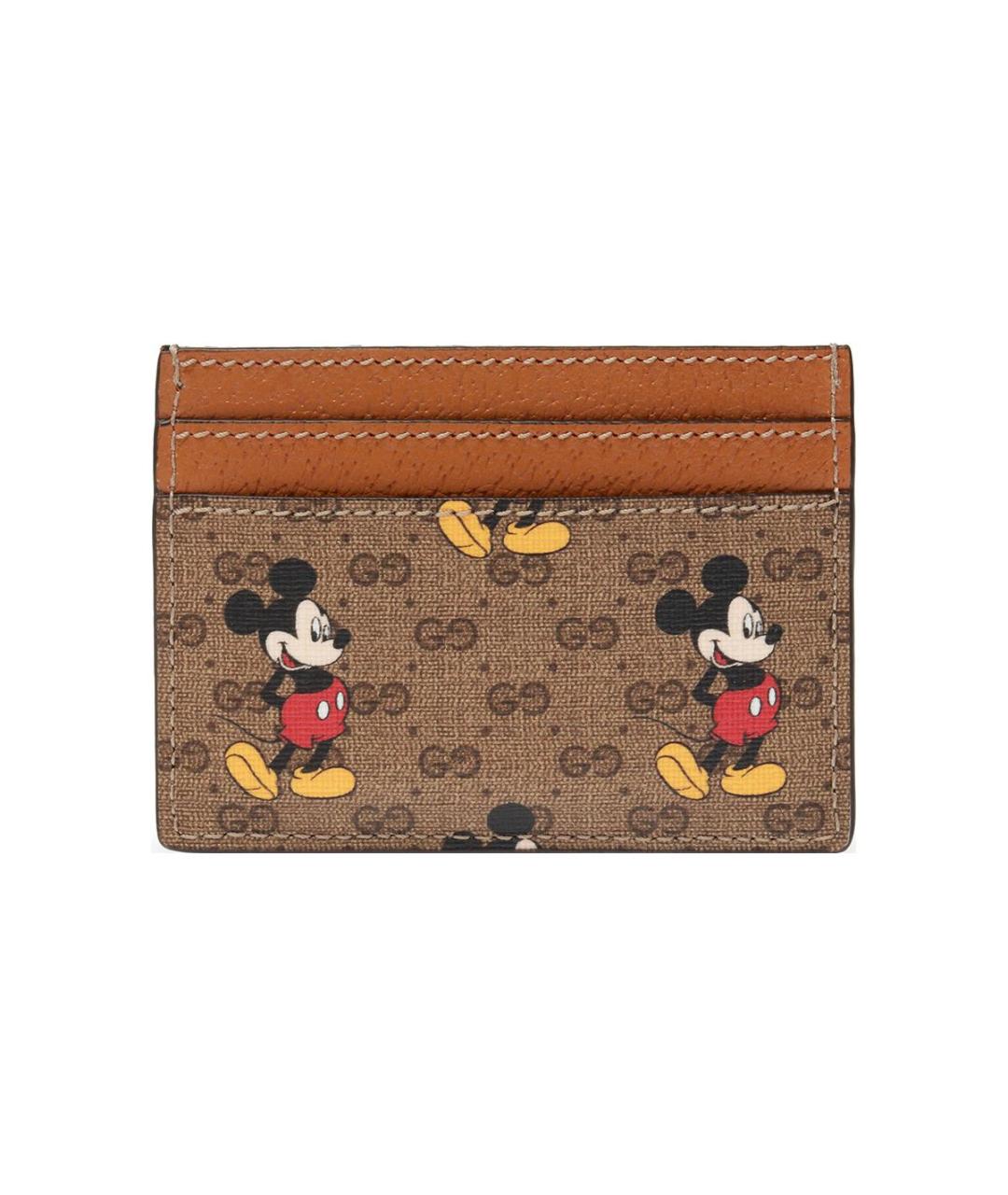 GUCCI Коричневый кожаный кардхолдер, фото 3