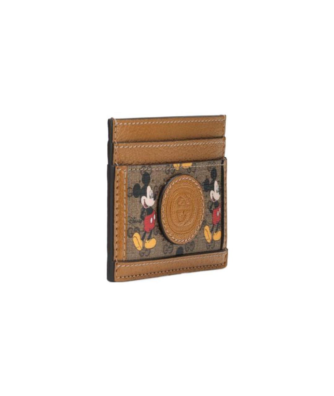 GUCCI Коричневый кожаный кардхолдер, фото 2